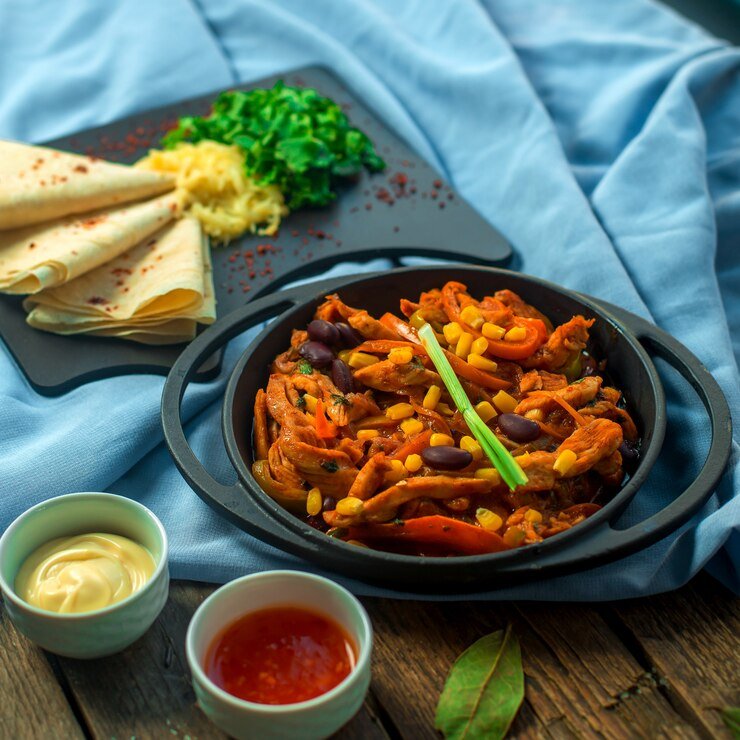 Freshly prepared Rasamrit dishes
