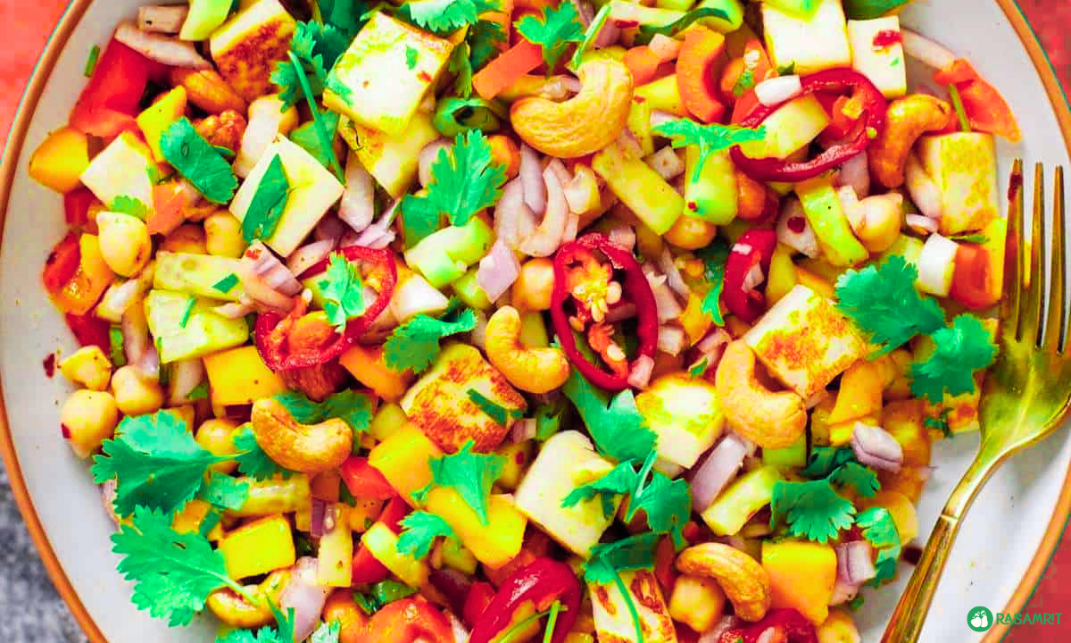 Healthy paneer salad bowl